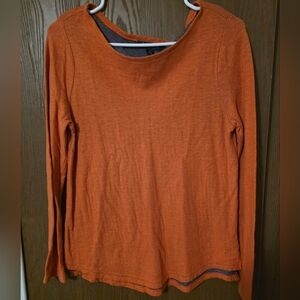 Lauren Ralph Lauren Burnt Orange Long Sleeve Top